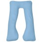 Cuscino di Gravidanza 90 x 145 cm Azzurro Cuscino di Gravidanza 90 x 145 cm Azzurro
