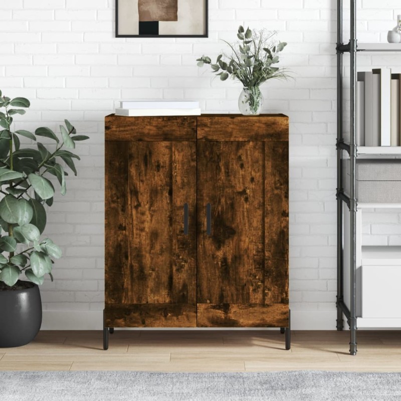 vidaXL Credenza Rovere Fumo 69,5x34x90 cm in Legno Multistrato vidaXL Credenza Rovere Fumo 69,5x34x90 cm in Legno Multistrato