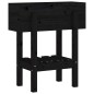 vidaXL Fioriera da Giardino Nera 62x30x69 cm Legno Massello di Pino vidaXL Fioriera da Giardino Nera 62x30x69 cm Legno Massello di Pino