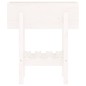 vidaXL Fioriera da Giardino Bianca 62x30x69 cm Legno Massello di Pino 