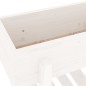 vidaXL Fioriera da Giardino Bianca 62x30x69 cm Legno Massello di Pino 