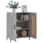 vidaXL Credenza Grigio Sonoma 69,5x34x90 cm in Legno Multistrato vidaXL Credenza Grigio Sonoma 69,5x34x90 cm in Legno Multistrato