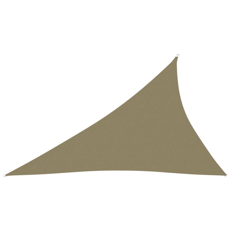 Parasole a Vela Oxford Triangolare 4x5x6,4 m Beige Parasole a Vela Oxford Triangolare 4x5x6,4 m Beige