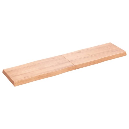 vidaXL Piano Tavolo Marrone Chiaro 160x40x6 cm in Rovere Non Trattato