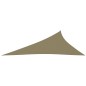 Parasole a Vela Oxford Triangolare 4x5x6,4 m Beige Parasole a Vela Oxford Triangolare 4x5x6,4 m Beige