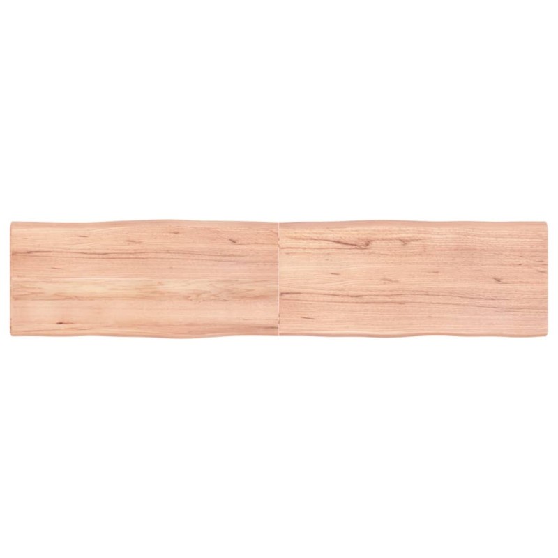 vidaXL Piano Tavolo Marrone Chiaro 180x40x4 cm in Rovere Non Trattato vidaXL Piano Tavolo Marrone Chiaro 180x40x4 cm in Rovere Non Trattato