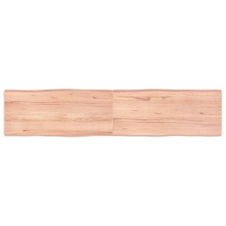 vidaXL Piano Tavolo Marrone Chiaro 180x40x6 cm in Rovere Non Trattato
