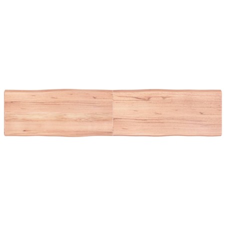 vidaXL Piano Tavolo Marrone Chiaro 180x40x6 cm in Rovere Non Trattato