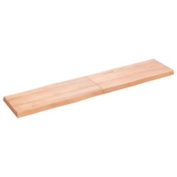 vidaXL Piano Tavolo Marrone Chiaro 180x40x6 cm in Rovere Non Trattato