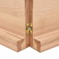 vidaXL Piano Tavolo Marrone Chiaro 180x40x6 cm in Rovere Non Trattato vidaXL Piano Tavolo Marrone Chiaro 180x40x6 cm in Rovere Non Trattato