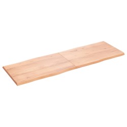 vidaXL Piano Tavolo Marrone Chiaro 180x60x4 cm in Rovere Non Trattato