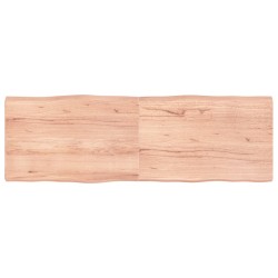 vidaXL Piano Tavolo Marrone Chiaro 180x60x6 cm in Rovere Non Trattato