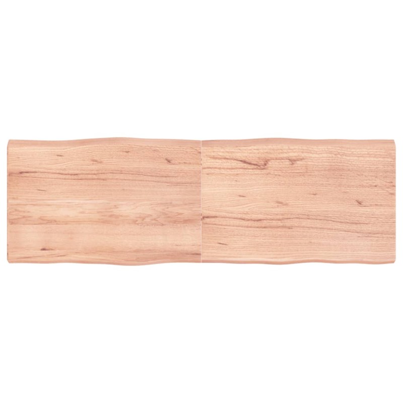 vidaXL Piano Tavolo Marrone Chiaro 180x60x6 cm in Rovere Non Trattato