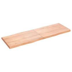 vidaXL Piano Tavolo Marrone Chiaro 180x60x6 cm in Rovere Non Trattato