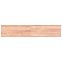 vidaXL Piano Tavolo Marrone Chiaro 200x40x4 cm in Rovere Non Trattato