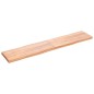 vidaXL Piano Tavolo Marrone Chiaro 200x40x6 cm in Rovere Non Trattato