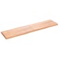 vidaXL Piano Tavolo Marrone Chiaro 200x50x6 cm in Rovere Non Trattato