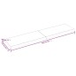 vidaXL Piano Tavolo Marrone Chiaro 200x50x6 cm in Rovere Non Trattato