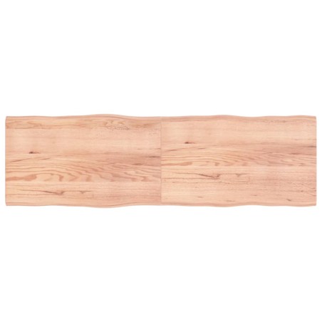 vidaXL Piano Tavolo Marrone Chiaro 200x60x4 cm in Rovere Non Trattato