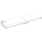 vidaXL Piano Tavolo Marrone Chiaro 220x60x4 cm in Rovere Non Trattato