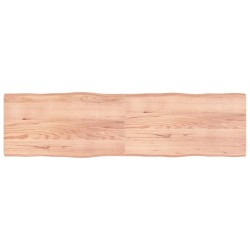 vidaXL Piano Tavolo Marrone Chiaro 220x60x(2-6) cm Rovere Non Trattato