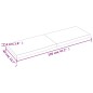 vidaXL Piano Tavolo Grigio Scuro 120x40x4 cm in Rovere Non Trattato vidaXL Piano Tavolo Grigio Scuro 120x40x4 cm in Rovere Non Trattato