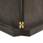 vidaXL Piano Tavolo Marrone Scuro 140x40x(2-6)cm Rovere Non Trattato vidaXL Piano Tavolo Marrone Scuro 140x40x(2-6)cm Rovere Non Trattato