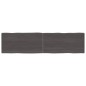 vidaXL Piano Tavolo Marrone Scuro 160x40x(2-4)cm Rovere Non Trattato