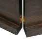 vidaXL Piano Tavolo Marrone Scuro 160x40x(2-4)cm Rovere Non Trattato