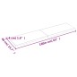 vidaXL Piano Tavolo Marrone Scuro 160x40x(2-4)cm Rovere Non Trattato