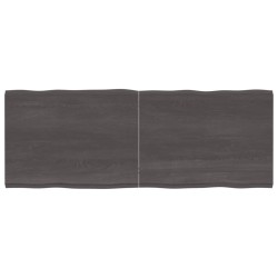vidaXL Piano Tavolo Grigio Scuro 160x60x4 cm in Rovere Non Trattato