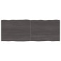 vidaXL Piano Tavolo Grigio Scuro 160x60x6 cm in Rovere Non Trattato