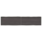 vidaXL Piano Tavolo Marrone Scuro 180x40x(2-4)cm Rovere Non Trattato vidaXL Piano Tavolo Marrone Scuro 180x40x(2-4)cm Rovere Non Trattato