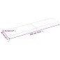 vidaXL Piano Tavolo Marrone Scuro 180x40x(2-6)cm Rovere Non Trattato vidaXL Piano Tavolo Marrone Scuro 180x40x(2-6)cm Rovere Non Trattato