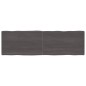 vidaXL Piano Tavolo Grigio Scuro 200x60x6 cm in Rovere Non Trattato