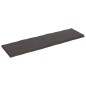 vidaXL Piano Tavolo Grigio Scuro 200x60x6 cm in Rovere Non Trattato