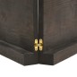 vidaXL Piano Tavolo Grigio Scuro 200x60x6 cm in Rovere Non Trattato