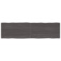vidaXL Piano Tavolo Marrone Scuro 220x60x(2-6)cm Rovere Non Trattato