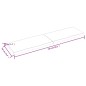 vidaXL Piano Tavolo Marrone Scuro 220x60x(2-6)cm Rovere Non Trattato