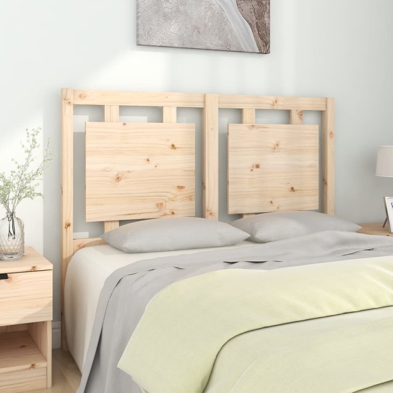 Testiera Letto 125,5x4x100 cm in Legno Massello di Pino Testiera Letto 125,5x4x100 cm in Legno Massello di Pino