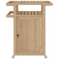 vidaXL Carrello da Bar 70x50x90 cm in Legno Massello di Teak vidaXL Carrello da Bar 70x50x90 cm in Legno Massello di Teak