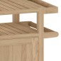 vidaXL Carrello da Bar 70x50x90 cm in Legno Massello di Teak vidaXL Carrello da Bar 70x50x90 cm in Legno Massello di Teak