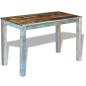 vidaXL Tavolo da Pranzo in Legno Massello Recuperato 115x60x76 cm
