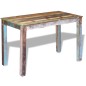 vidaXL Tavolo da Pranzo in Legno Massello Recuperato 115x60x76 cm