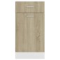 vidaXL Armadio con Cassetto Rovere Sonoma 40x46x81,5 cm in Truciolato vidaXL Armadio con Cassetto Rovere Sonoma 40x46x81,5 cm in Truciolato