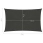 Vela Parasole 160 g/m² Antracite 3x4 m in HDPE Vela Parasole 160 g/m² Antracite 3x4 m in HDPE