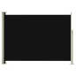 Tenda Laterale Retrattile per Patio 220x300 cm Nera