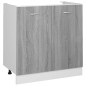 vidaXL Mobiletto Grigio Sonoma 80x46x81,5 cm in Legno Multistrato vidaXL Mobiletto Grigio Sonoma 80x46x81,5 cm in Legno Multistrato