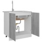 vidaXL Mobiletto Grigio Sonoma 80x46x81,5 cm in Legno Multistrato vidaXL Mobiletto Grigio Sonoma 80x46x81,5 cm in Legno Multistrato