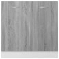 vidaXL Mobiletto Grigio Sonoma 80x46x81,5 cm in Legno Multistrato vidaXL Mobiletto Grigio Sonoma 80x46x81,5 cm in Legno Multistrato